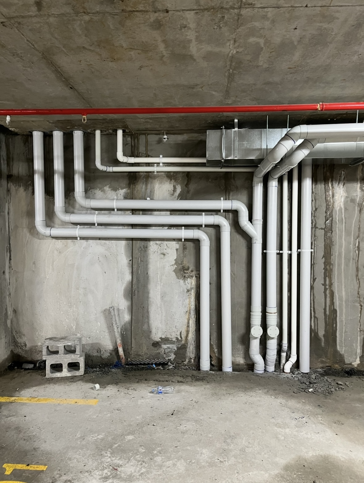 Commercial drainage and pipework rough-in by Endeavour Plumbing Group